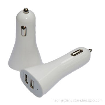 Wholesale Mini Dual USB Car Charger for iPad/iPhone